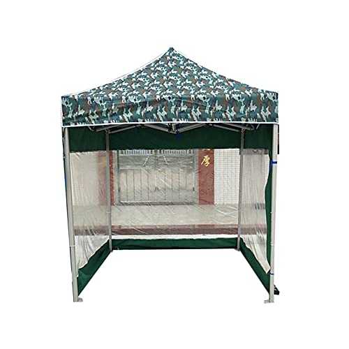 2 * 2M Gazebo With 3 Side Walls, Outdoor Garden Wedding Party Sunshade Gazebo Heavy Camouflage Tent Windproof Anti-UV Gazebo(Size:2 * 2m)