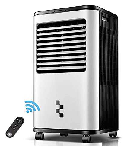 OYY Manufacture Mobile Portable Air Conditioning Air Conditioner Air Cooler Fan Cooling Humidifier Air Purifier LED Sleep Mode Remote Control 18 Hours Timer, 150W (Color : Weiß, Size : 460x333x910mm)