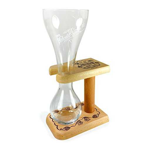 Pauwels Kwak, Belgian beer glass with wooden stand, 25 cl