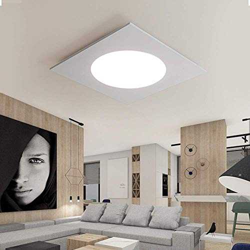YANQING Durable Hanging Lamp Led Ceiling Lamp 28W For The Living Room Bedroom Restaurant Hotel Corridor Ceiling Acrylic Shade Diameter 60cm Pendant Lamp (Color : Black),Colour:White (Color : White)