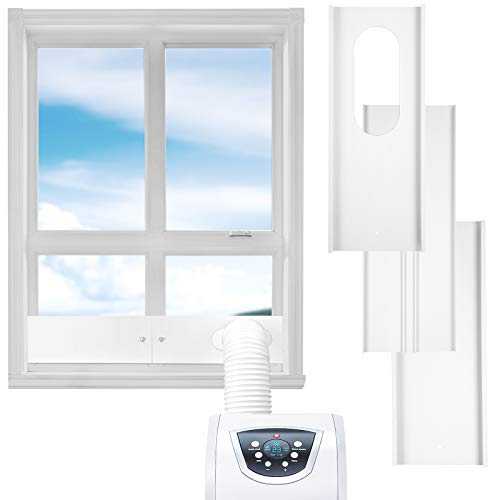 AGPTEK Portable Air Conditioner Window Vent Kit, Window Slide Kit Plate for 13cm/5.1 Inch Exhaust Hose, Support Length Adjustment