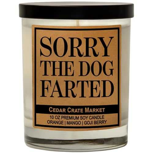 Funny Dog Candles for Dog Lovers - Made in The USA - Dog Gifts for Dog Lovers, Dog Mom Gifts for Women, Pet Mom, Fur Mamas, Dog Dads, Foster, Rescue, Adoption. Scented, Soy Jar Candle, 10 oz.