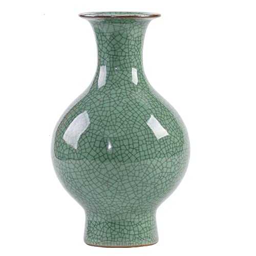 Chinese Ceramic Art Handmade Antique ice Crack Glaze vases Big China Porcelain Flower Bottle Vase for Home Decoration