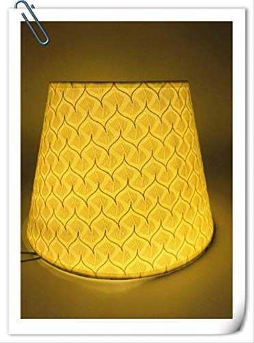 PMWLKJ Lamp Shade for Table Lamp Art Deco Ripple Pattern Fabric Lamp Cover Fashionable Decorative E27 Bedroom Table Lamp Shade