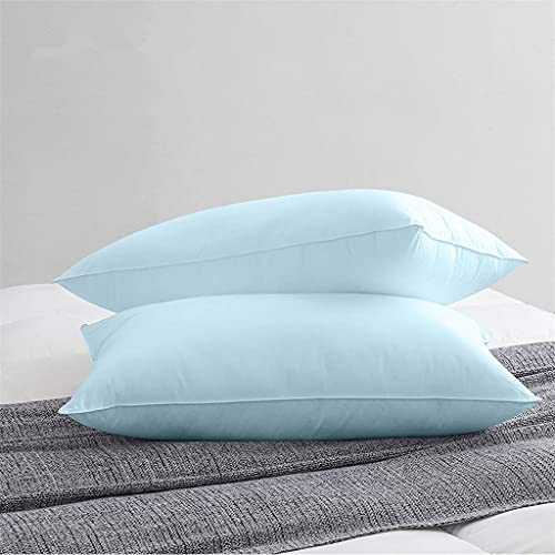 SKRHFLH Bed Pillows for Sleeping Neck Protection Down Alterative Filling with Cotton Cover Hotel Comfortable Pillow (Color : A, Size : 65x65 cm(26x26 inch))