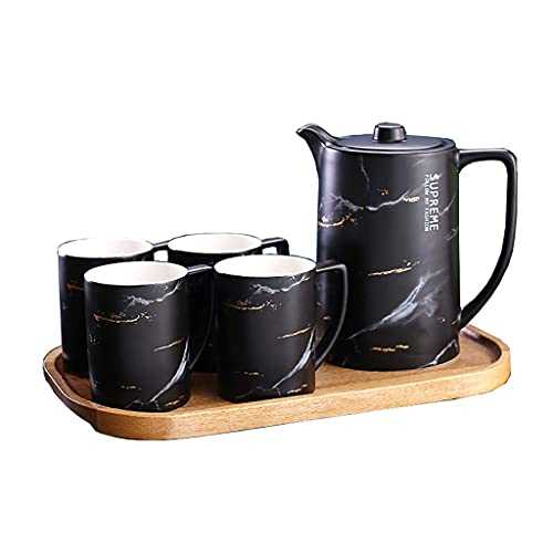 FGDSA Tea set ceramics Coffee cup English afternoon teacup Simple Household Water cup 6-piece set (Color : B)