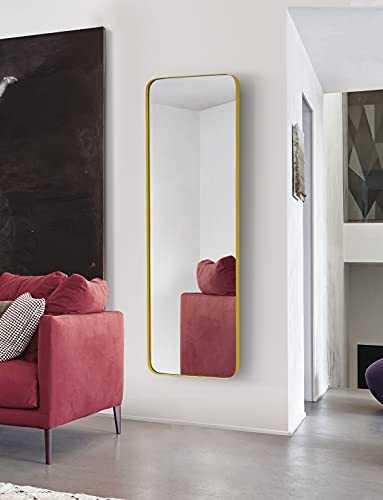 22X65 Inches Modern Decor, Full Length Wall Hanging or Floor Mirror, Metal Aluminium Frame Mirror, Bathroom Mirror, Living Room Mirror in (Gold)