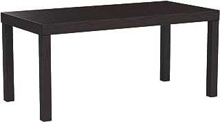 Ameriwood Home Coffee Table, Brass, Espresso, 19 in x 39 in x 18 in (D x W x H)