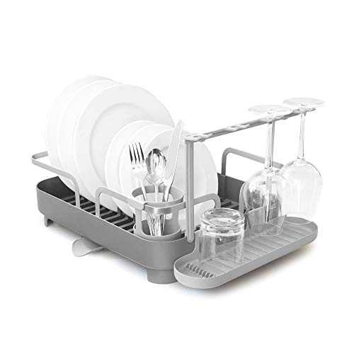 Umbra 1008163-149 Holster Dish Rack Charcoal, Stainless-Steel, 41.91 x 34.29 x 15.24 cm