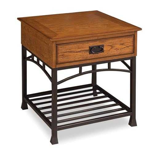Home Styles Modern Craftsman Distressed Oak End Table