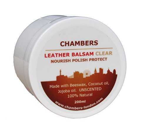 Chambers Leather Natural Balsam Conditioner and Restorer 200ml Suitable for Aniline Leather, Perfect for Aniline Leather Sofas