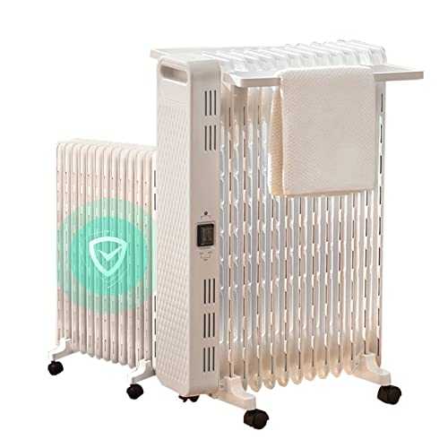XXG-GAME Oil Radiator Electric Heater, Fan Heater For Indoors Fan Heater In Bedroom And Living Room Humidifier For Winter And Summer， Power Range: 1200-2000W (Color : White)