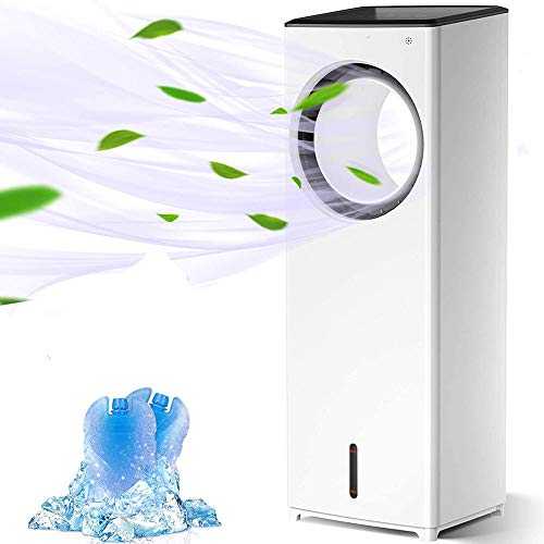 SETSCZY Portable Air Conditioner Air Cooler 4 in 1 Water Fan Eco-Friendly Air Conditioner 3.5L Large Capacity Humidifier 3-Mode Timer with Remote Control