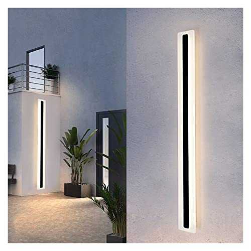 YANJ Wall lamp Outdoor Wall Light Waterproof Outdoor Wall lamp Strip Light Minimalist line Light Porch IP65 Sconce Light Villa Garden (Color : 150cm, Emitting Color : Cold) (120cm Cold)