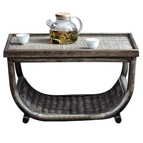 Coffee Tables Balcony Bay Window Small Tea Table Multi-functional Tatami Table Can Be Used To Store Square Table (Color : Gray)
