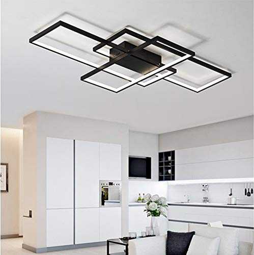 LED Bedroom Ceiling Lights Modern Living Room Decor Flush Mount Ceiling Lamp Creative Square Design Chandelier Dimmable Fixture Remote Control Kitchen Island Dining Table Office Ceiling Lighting 65W