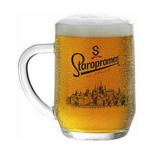 Personalised Staropramen Tankard Pint Lager Glass Engraved Gift - Enter Your Own Custom Text