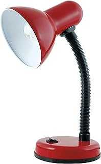 HOMELIFE 35w 'Classic' Flexi Desk Lamp with Versatile Flexible Neck - Integral On / Off Switch - Approx. 34cm Height - L958RD - Cardinal Red
