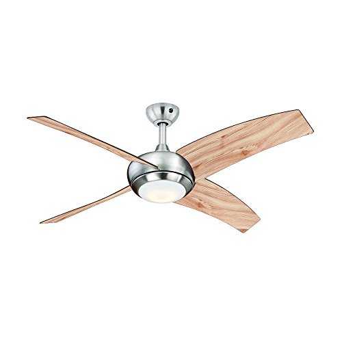 AireRyder Borealis Ceiling Fan with Light and Remote Control, Metal, 70 W, Pine