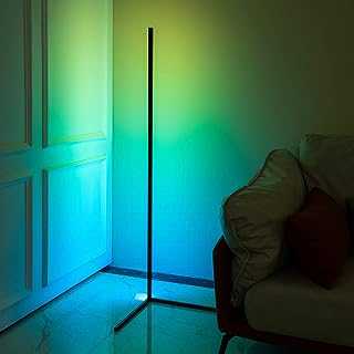 Yinleader Corner Floor lamp Softlighting Home Minimalism Create Romantic Atmosphere Gift (Splicing Corner - 41 * 142cm+led RGB)