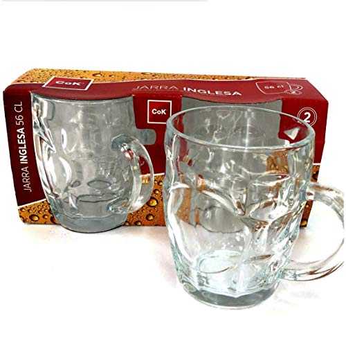 Dimpled Beer Glass (Set of 2)