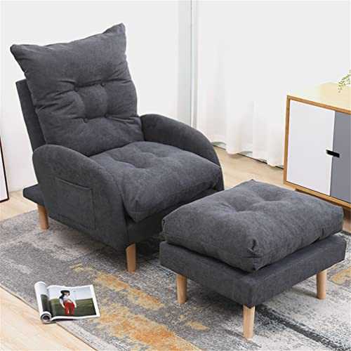 Adjustable Sofa Recliner ArmChair With Footstool, 3-Positions Sofa Chair Bed Chairs Reclining Chairs, Recliner Lounge Chair For Living Room Bedroom 150KG Load