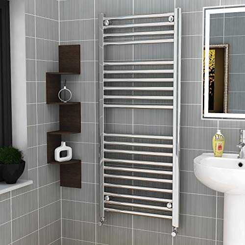 1200 x 500 mm Straight Heated Towel Rail Chrome Bathroom Ladder Radiator - All Sizes