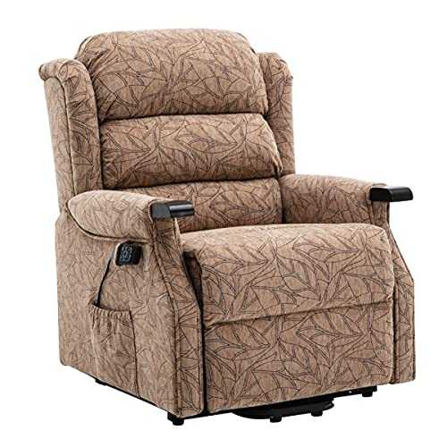 The Warminster Dual Motor Riser Recliner Mobility Chair in Fabric (Cocoa)
