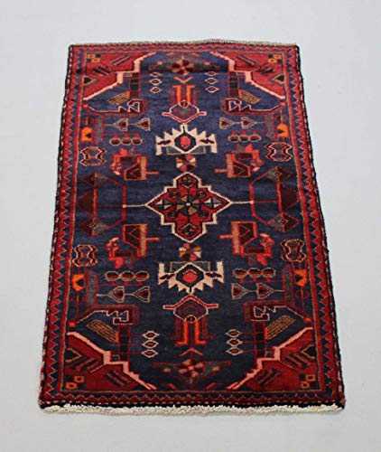Handmade Persian wool Orientale area rug 114 X 60 cm
