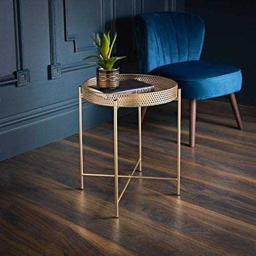 Tromso E2B New Unique Stylish Durable Coffee Table Gold Tray Top Table Side Add Some Style To Your Living Room