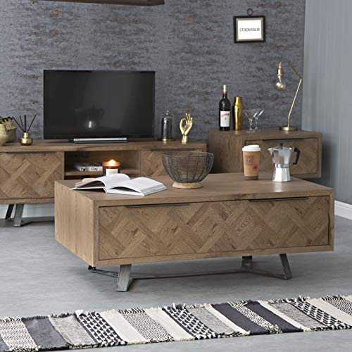 The Furniture Outlet Industrial Oak Coffee Table
