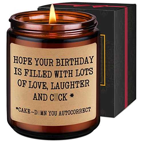 LEADO Scented Soy Candles - Funny Birthday Gifts for Women, Girlfriend, Wife - Humorous Birthday Gifts for Her, Friends Female, Girlfriend, BFF, Bestie - Mature Gifts, Bday Gifts for Women, Fun Gifts