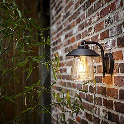 CGC Black Bronze Outdoor Lantern Coach Light Garden Traditional Style Wall Light Old Style