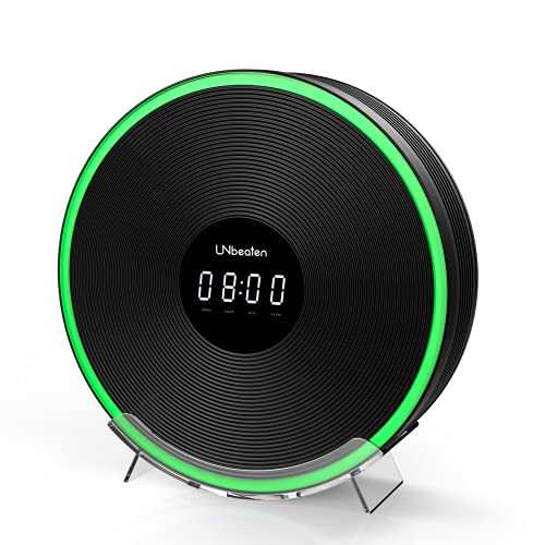 UNbeaten Air Purifiers for Bedroom Home with H13 True Hepa Filter, Remove Smoke, Dust Mold,Pollen Allergy, Pets Dander,and Cooking Odor,3 Color Night Light, Ferris 360 Black