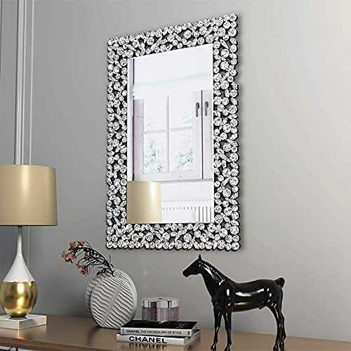 Modren Art Decorative Venetian Wall Mirror Clear Design Mirror for Home hotel bedroom bathroom … (W 23.6" X H 35.4") …