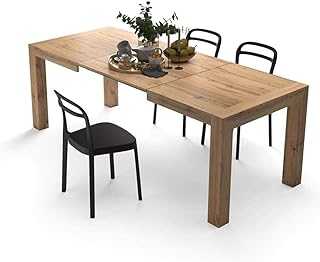 Mobili Fiver, Iacopo Extendable Dining Table, Rustic Oak, Made In Italy