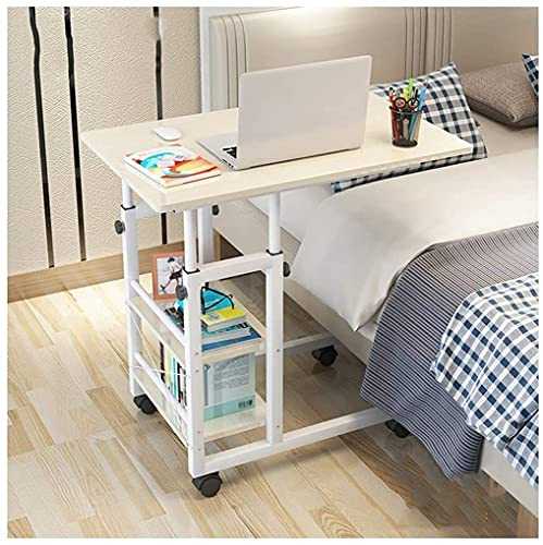 End Table Side Table Over-Bed Tables Home Rolling Mobile Computer Desk Table Sofa Laptop With Storage Shelves Furniture End Tablespace Saving