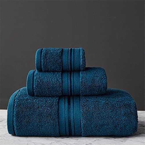 XQWLP Adult Bath Towel Egyptian Cotton Strips Used for Beach Baths Hotel Soft Towels Fluff and Absorben 3piece Sets (Color : A, Size : 3Pcs Towel Set)