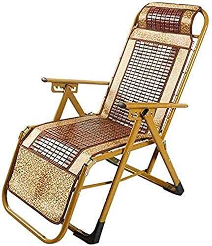 ZCYY Recliner,Folding Sun Lounger Reclining Armchairs,Armchairs,Chairs Chair Garden Beach Summer Bamboo Deck Chair Office Chair Outdoor Camping Chair Portable Mahjong Chair
