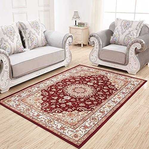 Large Classic Oriental Persian Style Floral Traditional Rug/Mat, Red - 120 x 170cm
