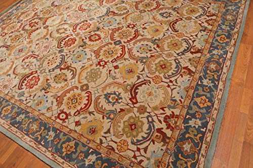 New (152 x 244cm) Persian Beige Handmade Traditional Persian Oriental Rug & Carpet