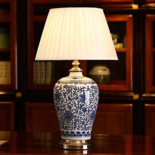 Frelt table lamp Blue and White Porcelain Creative Ceramic Lamp Bedroom Bedside Lamp Club Hotel Decorative Lamps