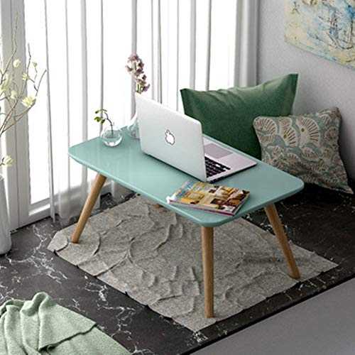 ZoSiP End Tables Low Table Small Fresh White Low Table Tatami Coffee Table Coffee Tea Sofa Side Table Family Living Room Tatami Table Chabudai Coffee Tables (Color : Green, Size : M)