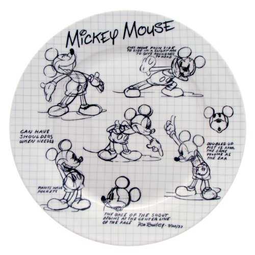 Disney Sketchbook Mickey Dinner Plate, Set of 4