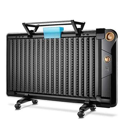 Heaters NAUY@ Black mechanical version Oil Filled Radiator Mini Portable Electric Room Thermostat 1800W Space