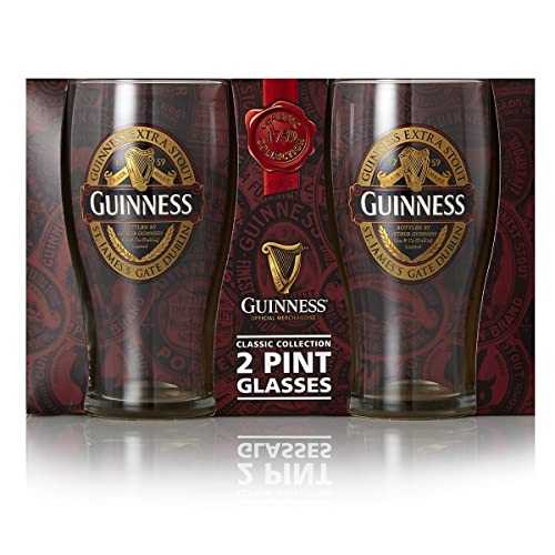 Guinness Ruby Red Pint Glass Transparent, Glass, 0,5 l