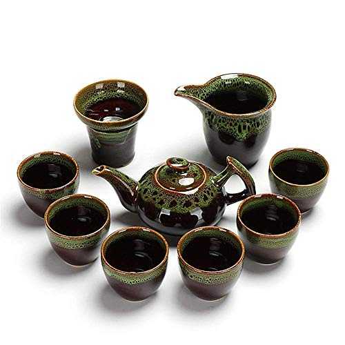 Tea Sets For Afternoon Tea With Teapot, Portable Travel Kungfu Tea Set Handmadevintage Porcelain White Porcelain Teapot With 6 Cups Set