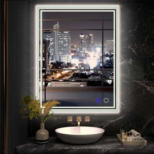 ZELIEVE Backlit Mirror Bathroom 36 x 28 Inch ,