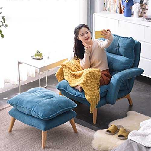 MYEBP Adjustable Reclining Chair Recliner Armchair With Footrest, 3-Positions Adjustable Recliner Lounge Chair For Living Room Bedroom 150KG Load
