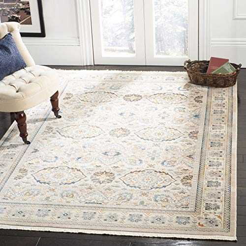 Safavieh Vintage Persian Collection VTP444A Traditional Oriental Area Rug, 8' x 10', Ivory / Light Grey
